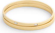 COACH Set of 2 Logo & Crystal Bangles