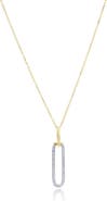 The Lovery Fine Jewelry Diamond Paperclip Necklace