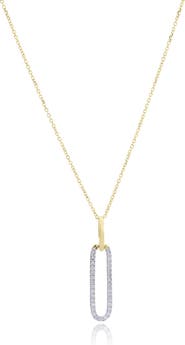 The Lovery Fine Jewelry Diamond Paperclip Necklace