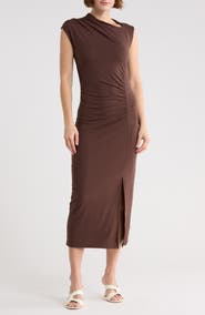 Scotch & Soda Asymmetric Neck Sleeveless Dress