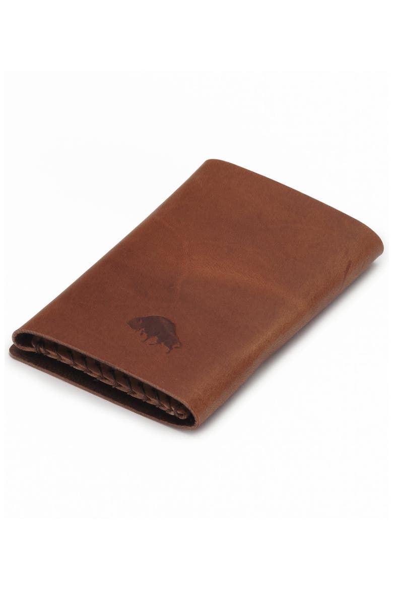 Slim Trifold Wallet, Main, color, WHISKEY