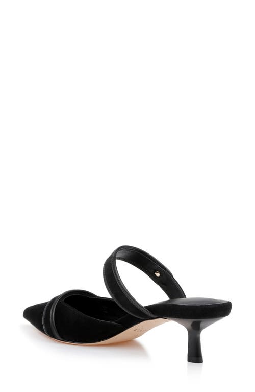 L AGENCE L'AGENCE GILLIANE MARY JANE POINTED TOE KITTEN HEEL MULE 
