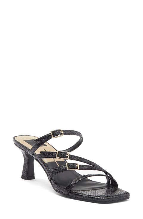 Tahira Snakeskin Embossed Slide Sandal (Women)