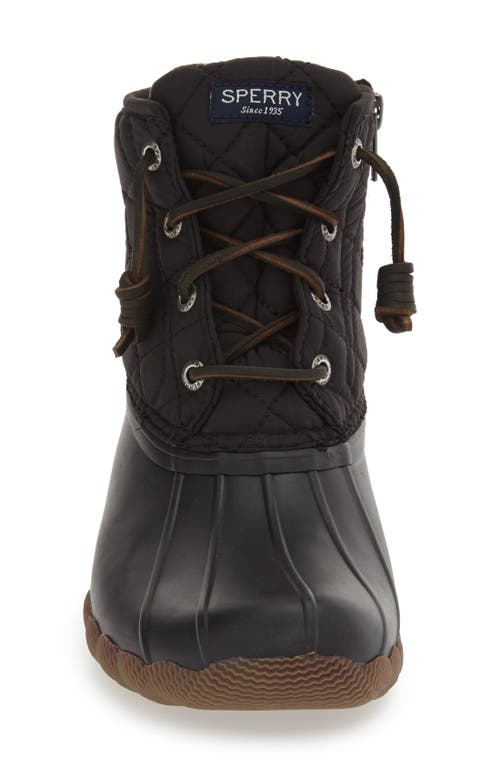 Sperry Top-sider® Sperry 'saltwater' Waterproof Rain Boot In Black