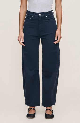 Miro High Waist Ankle Barrel Twill Pants
