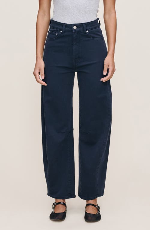 Dl1961 Miro High Waist Ankle Barrel Twill Pants In Blue