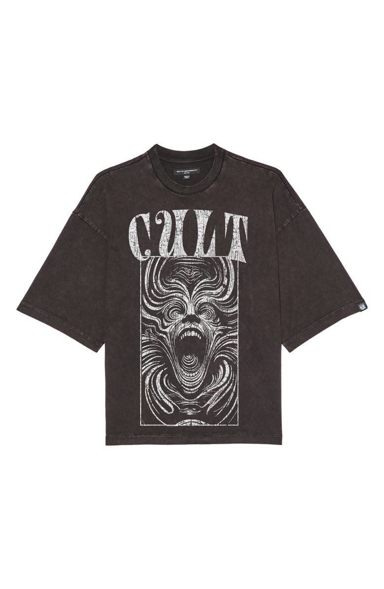 Cult of Individuality Graphic Crewneck Cotton T-Shirt, Alternate, color, Vintage Charcoal
