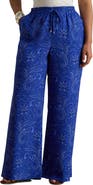 Lauren Ralph Lauren Floral Print Wide Leg Pants