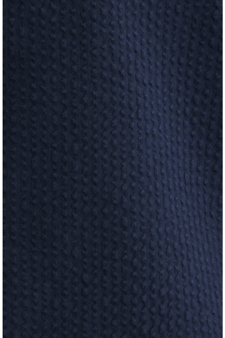 Keats Short Sleeve Cotton Seersucker Button-Up Shirt, Alternate, color, NAVY
