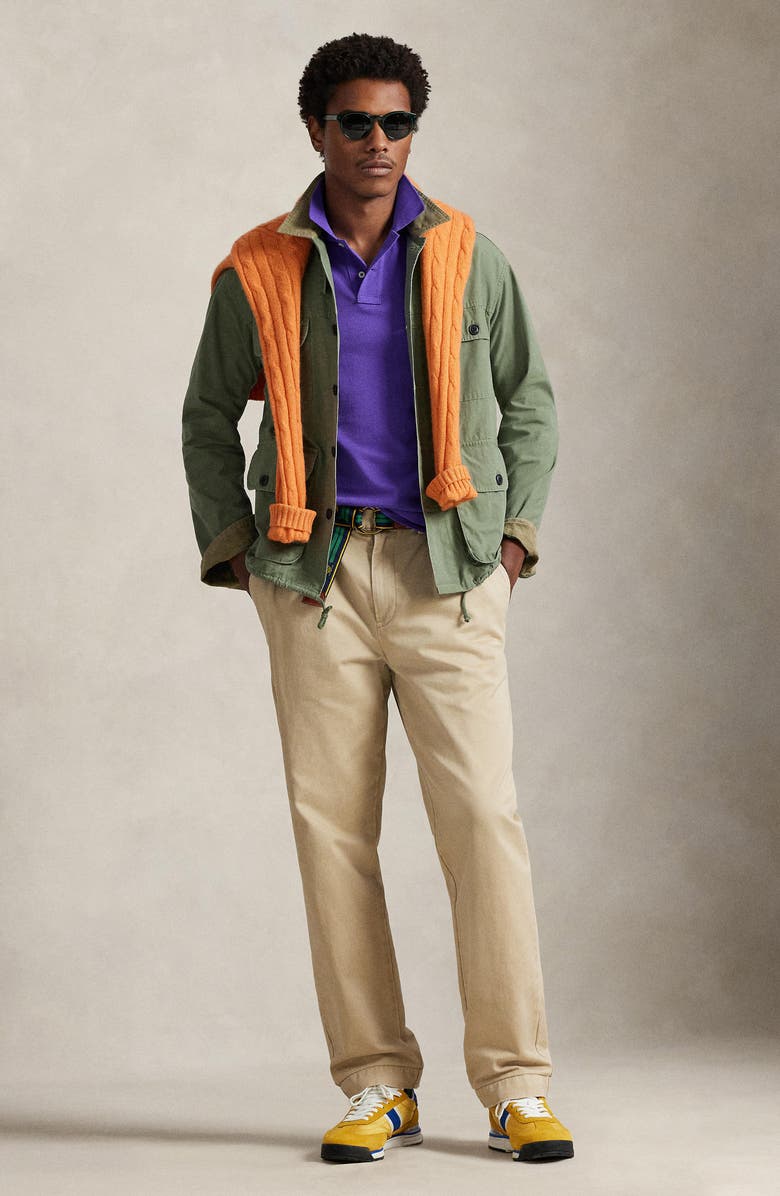 Polo Ralph Lauren The Iconic Cotton Piqué Polo, Alternate, color, Cabana Purple/ C5223