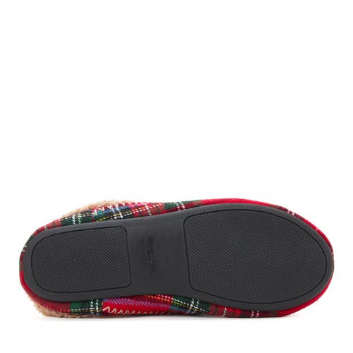 Dearfoams Papa Bear Clog Slipper In Red