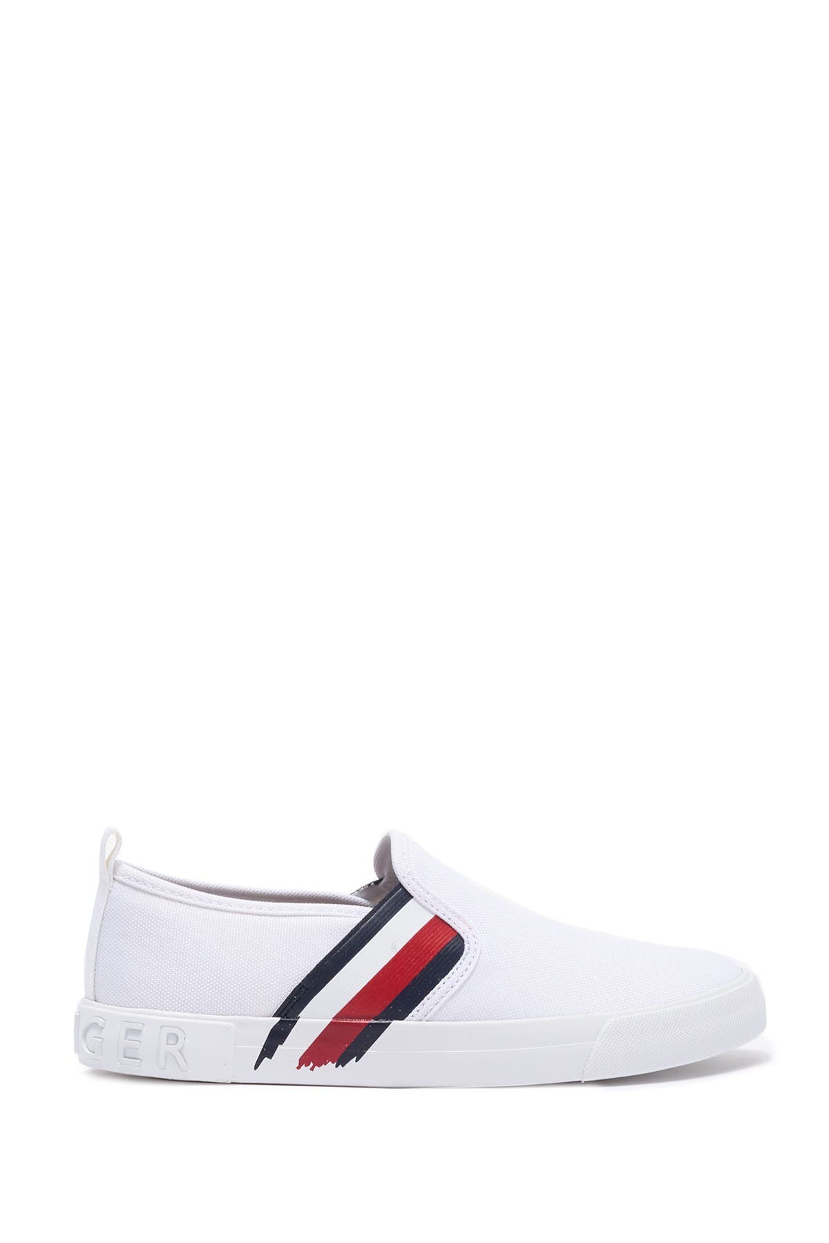 Tommy Hilfiger Junna Painted Stripe Slip-On Sneaker, Alternate, color, 