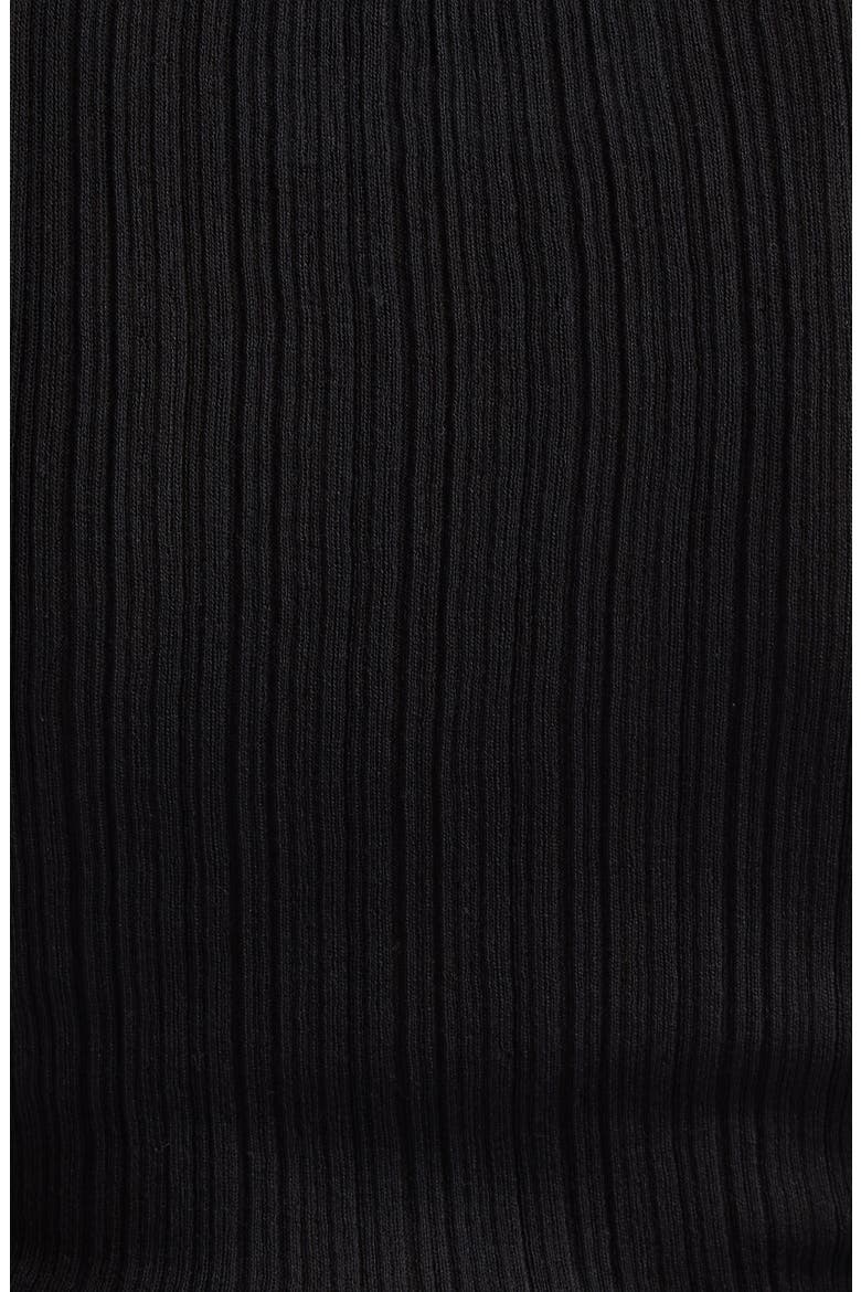 Fine Rib Organic Cotton Sweater Tank, Alternate, color, NOIR