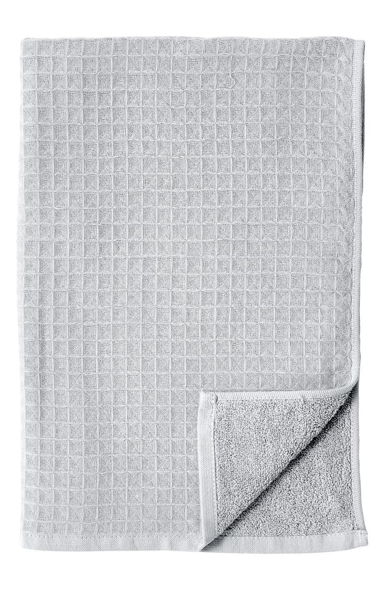 Uchino Waffle Twist 6-Piece Cotton Bath Towel, Alternate, color, Grey