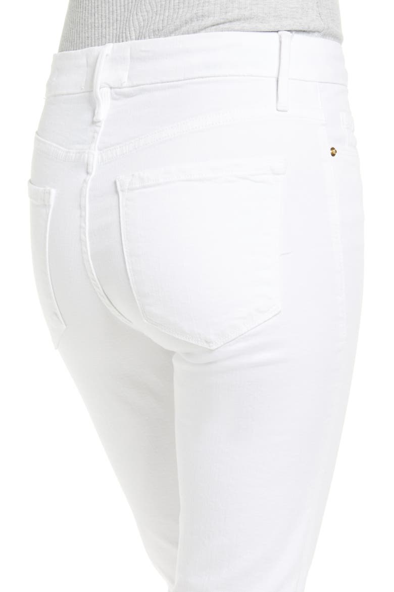 Le Mini Boot High Waist Jeans, Alternate, color, BLANC