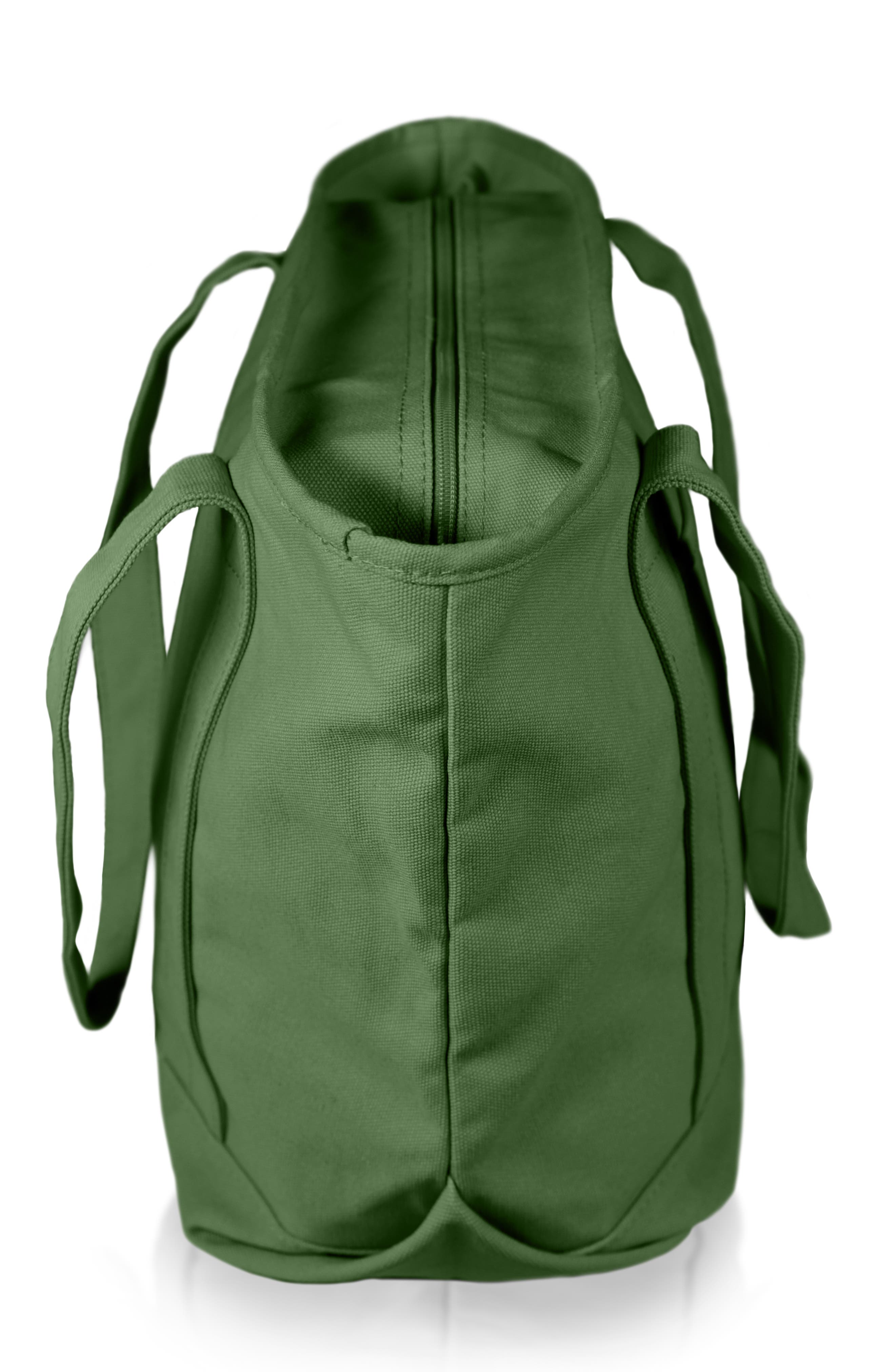 Ghost 20" Go-To Canvas Tote Bag, Alternate, color, Olive