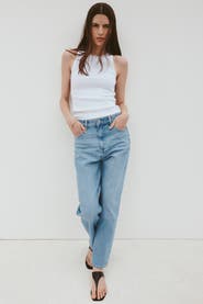H&M Mom Slim-fit High-waist Ankle Jeans