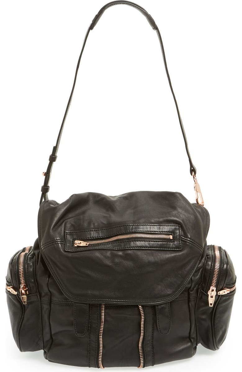 Alexander Wang 'Marti - Rose Gold' Leather Backpack, Main, color,