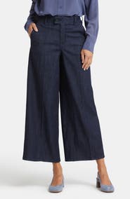 NYDJ Mona High Waist Crop Wide Leg Jeans