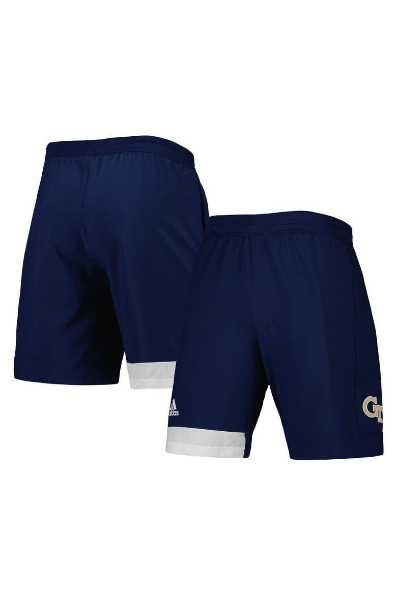Men's adidas Navy Georgia Tech Yellow Jackets Training Shorts, Main, color, Navy