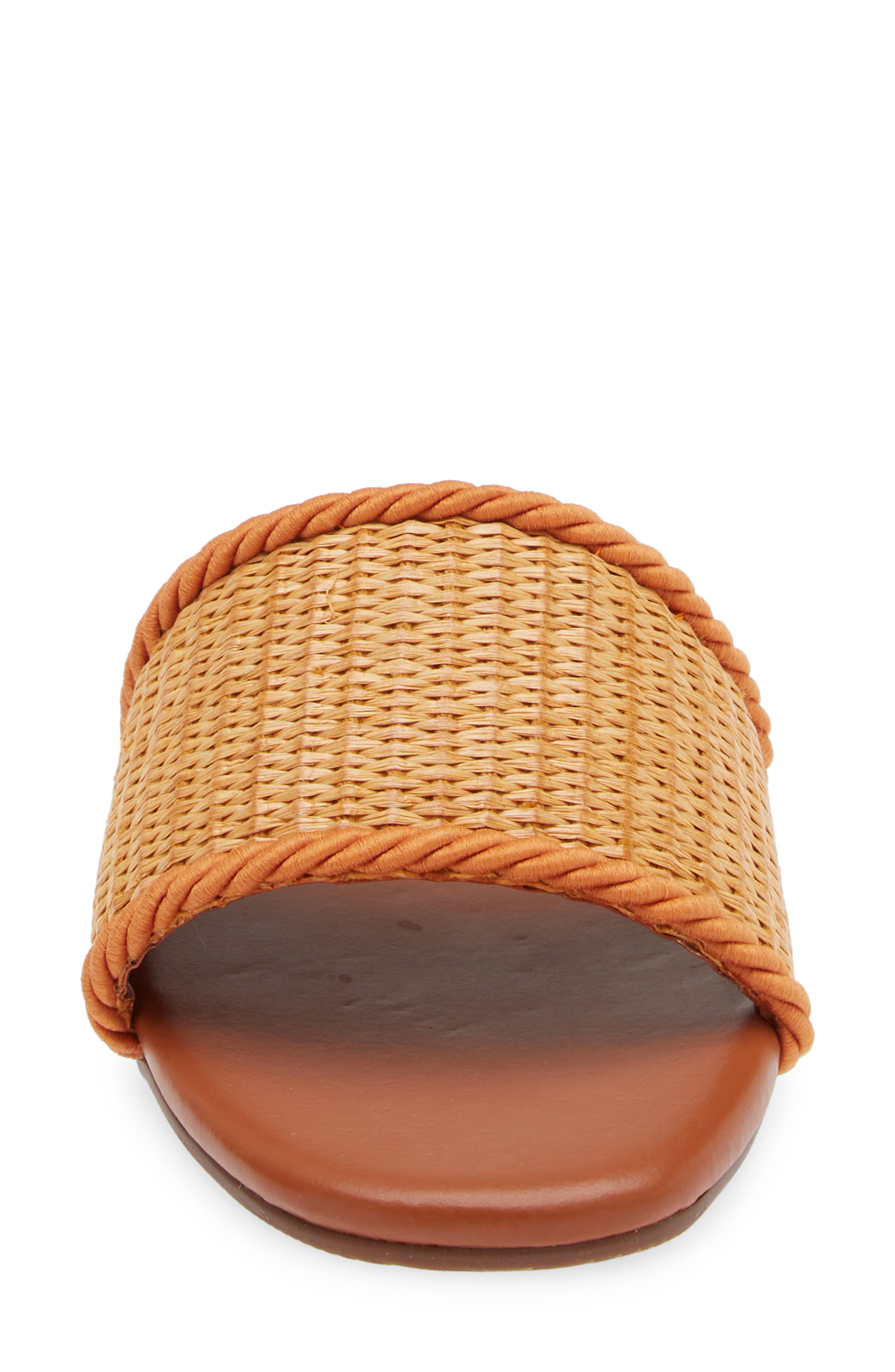 Kaanas Azurita Basketweave Slide Sandal, Alternate, color, 