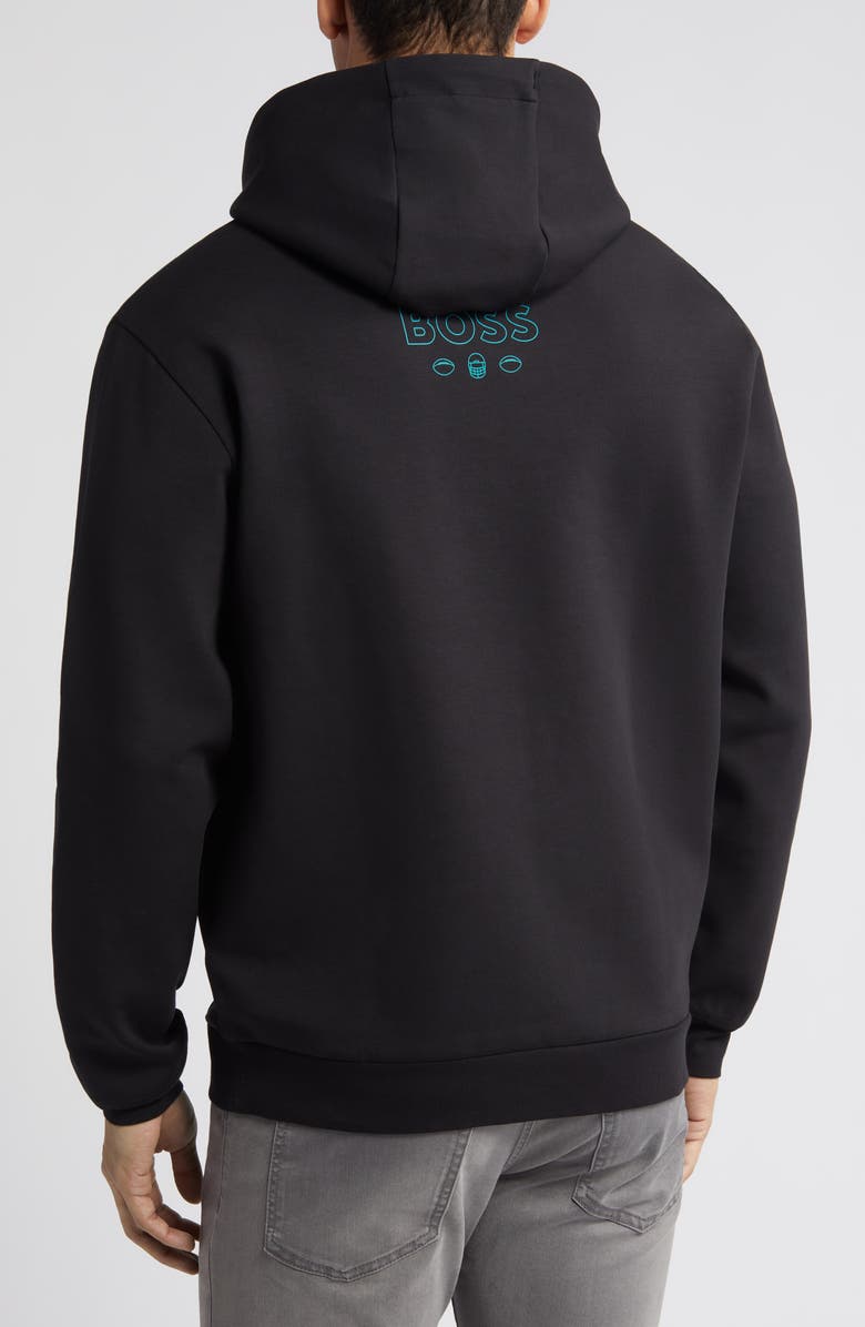 BOSS x NFL Touchback Graphic Hoodie, Alternate, color,