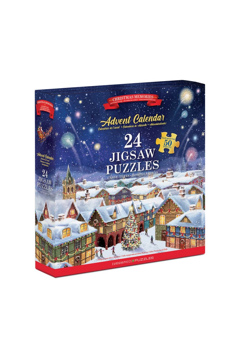 Puzzle Advent Calendar Christmas Memories, Main, color, Multicolored