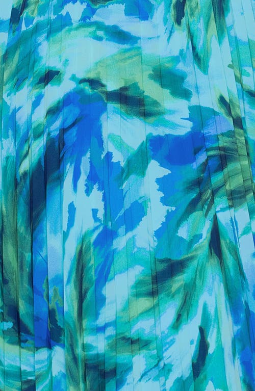 Xscape Evenings Pleated Long Sleeve Gown