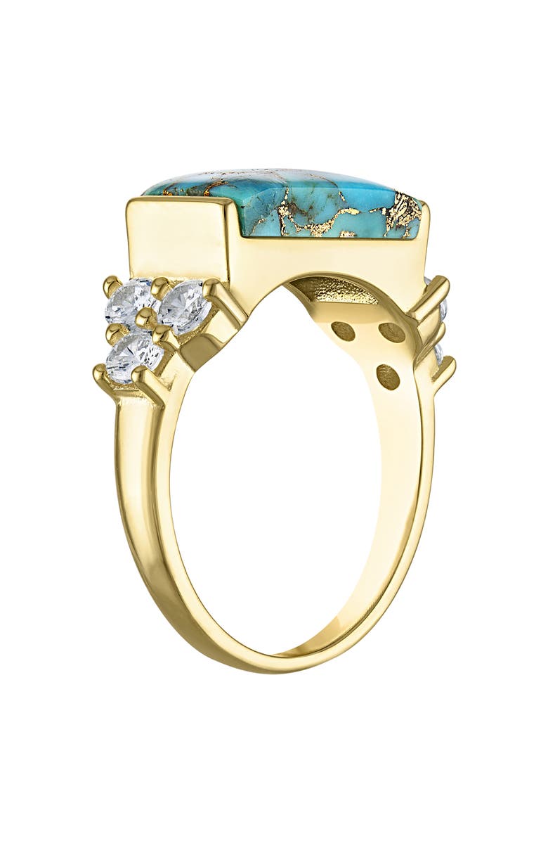 FZN Composite Turquoise Ring, Alternate, color, Yellow Gold
