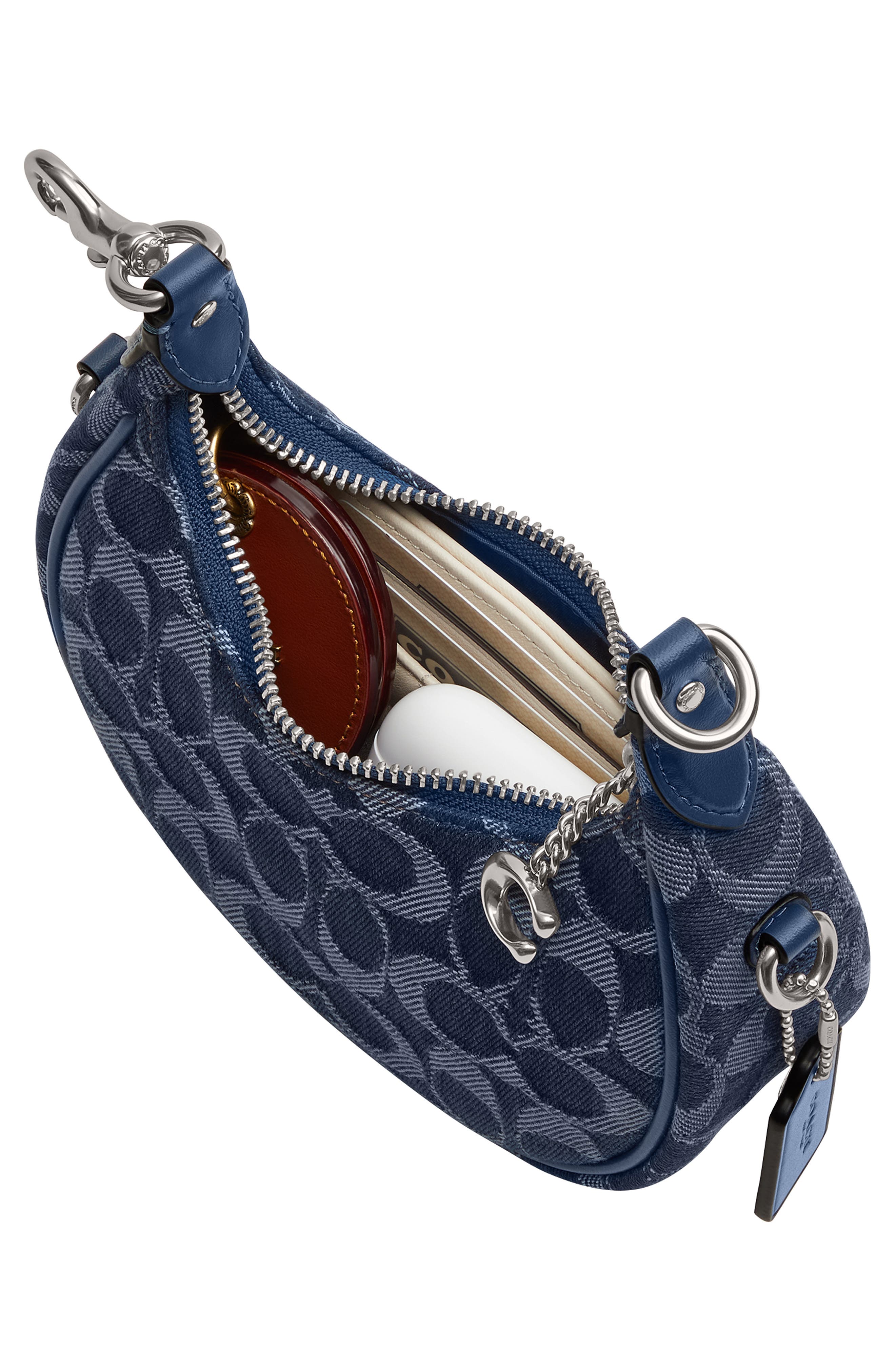 COACH Jonie Signature Washed Denim Crossbody Bag, Alternate, color, 