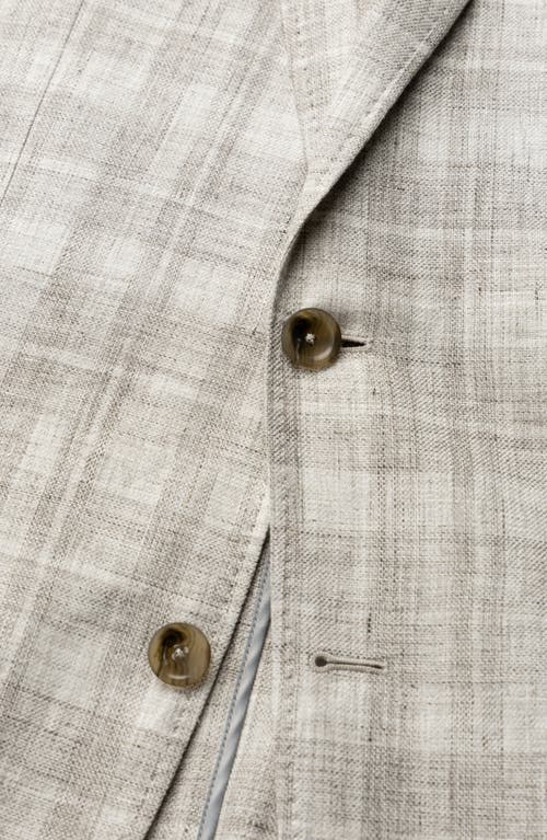 Rodd & Gunn Waverly Park Linen Sports Fit Jacket In Oatmeal