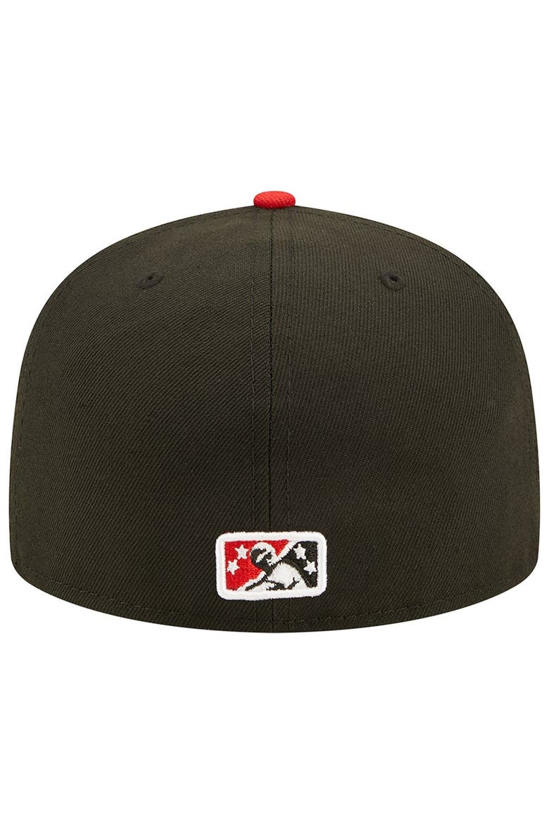 Men's New Era Black Fresno Grizzlies Tigers Theme Night 59FIFTY Fitted Hat, Alternate, color, Black