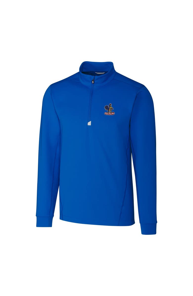 Cutter & Buck Men's Cutter & Buck Blue Delaware Fightin' Blue Hens Traverse Vault Logo Half-Zip Jacket, Main, color, 