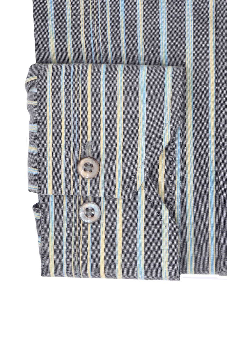 Lorenzo Uomo Men's Trim Fit Stripe Dress Shirt, Alternate, color,