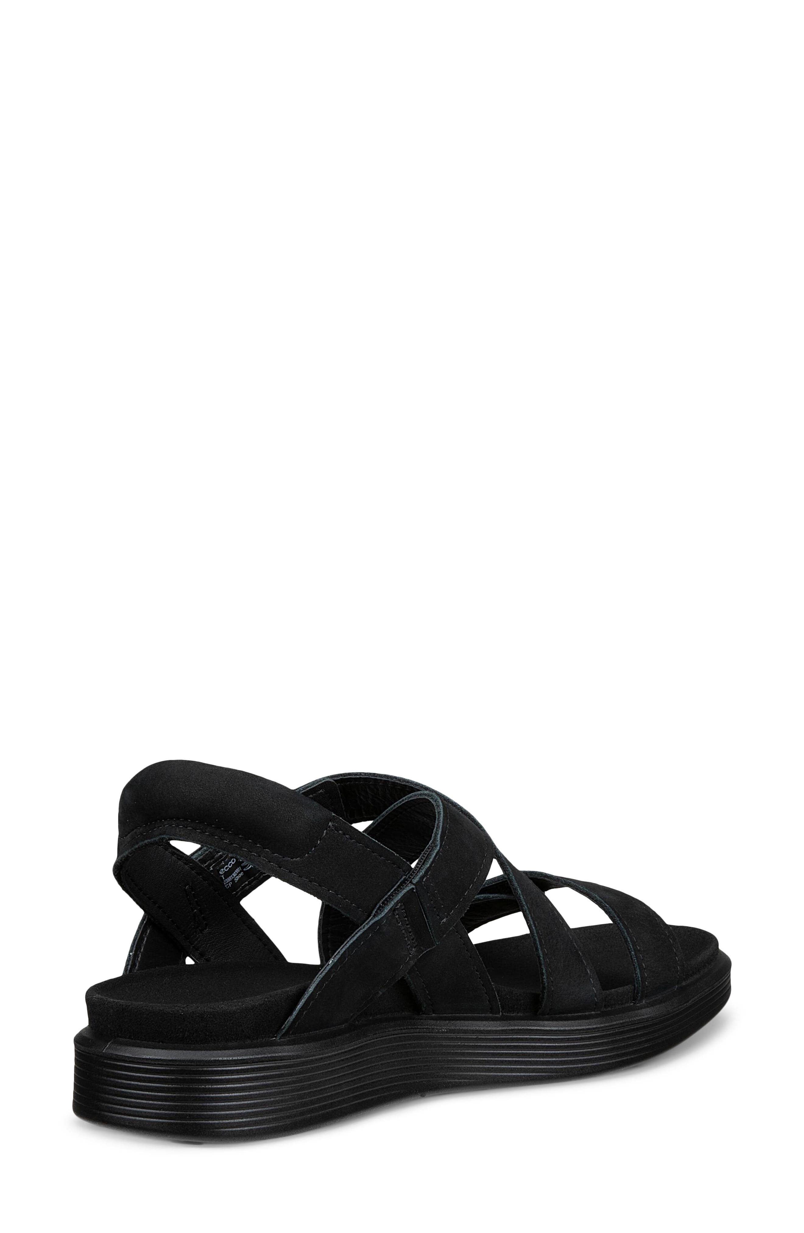 ECCO Soft Cross Strap Sandal, Alternate, color, 