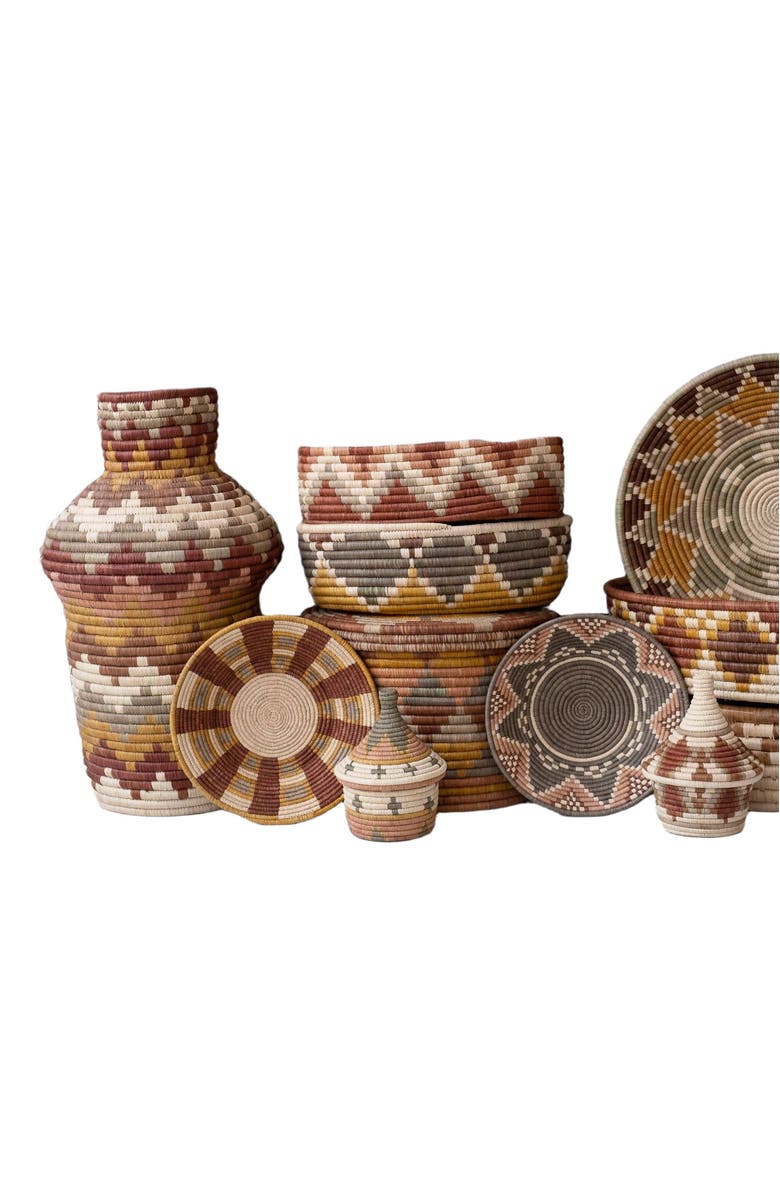 Maadili Collective Small Zig Zag Basket, Alternate, color, Natural