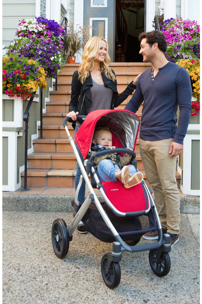 VISTA - Aluminum Frame Convertible Stroller, Alternate, color, LINDSEY WHEAT/ SILVER