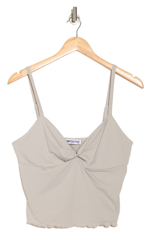 Princess Polly Greyer Twist Front Camisole In Gray