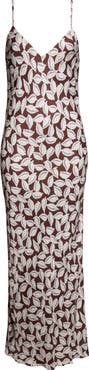 Bode Paper Birch Print Slipdress