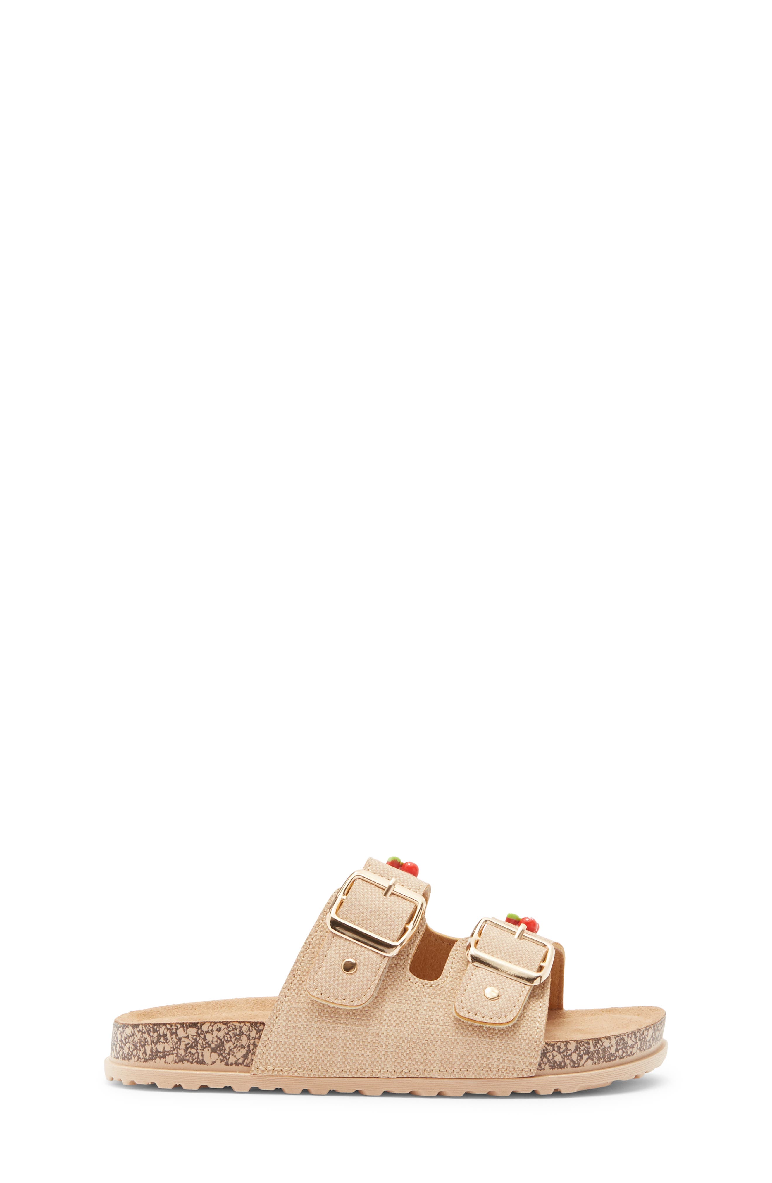 bebe Kids' Cherries Sandal, Alternate, color, Tan