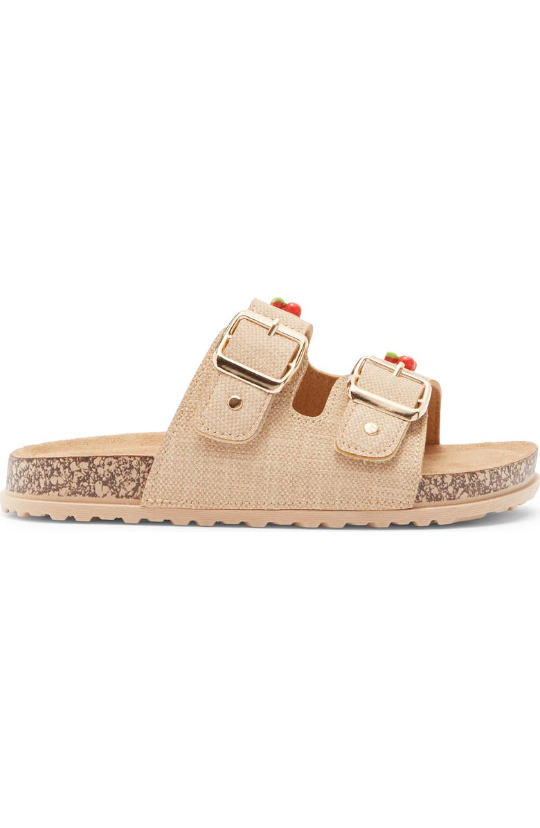 bebe Kids' Cherries Sandal, Alternate, color, Tan