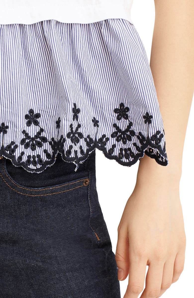 J.Crew Peplum Tulip Back Tank Top, Alternate, color,