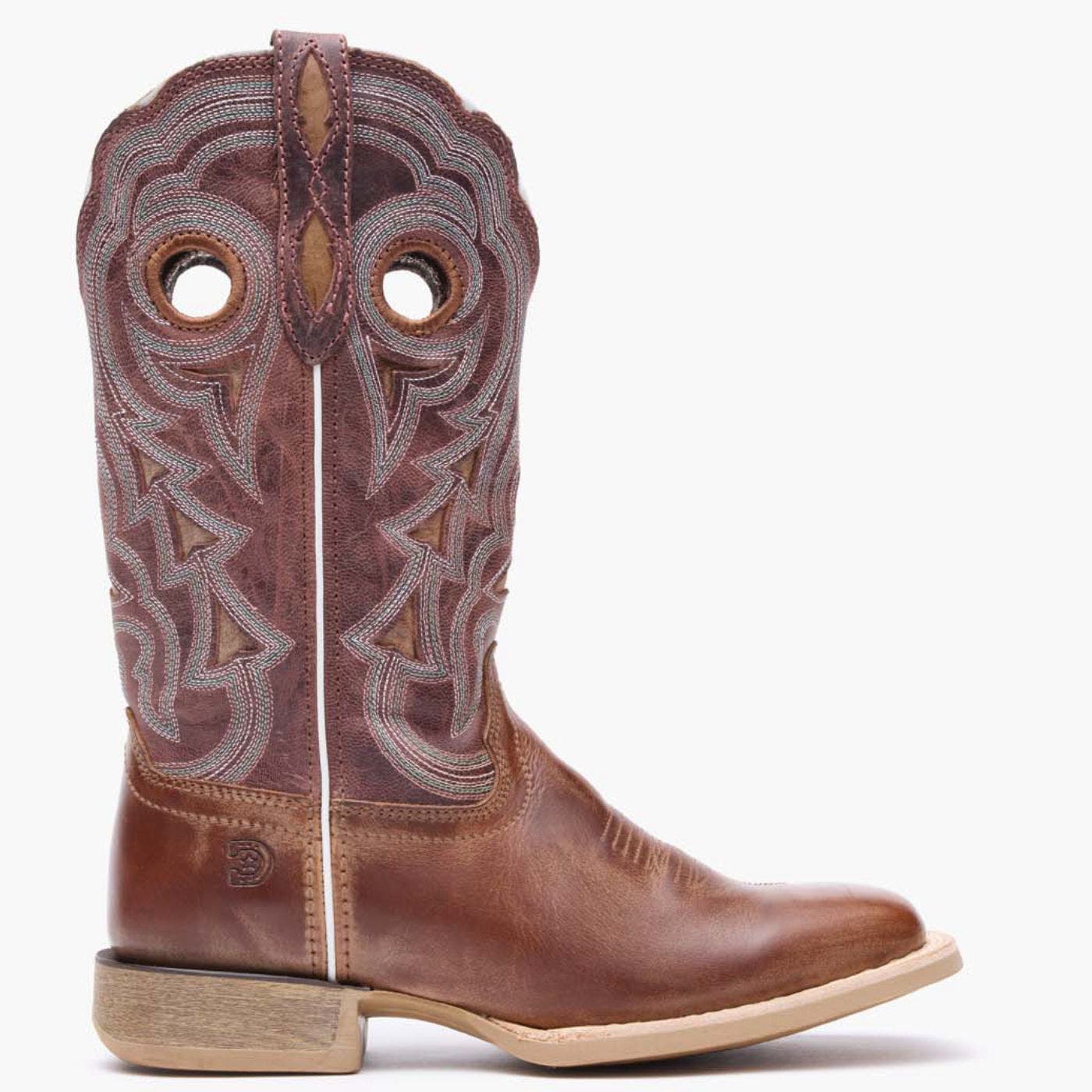 DURANGO Women's Burnished Rose Western Boot, Main, color, Dusty Brown Sky Blue