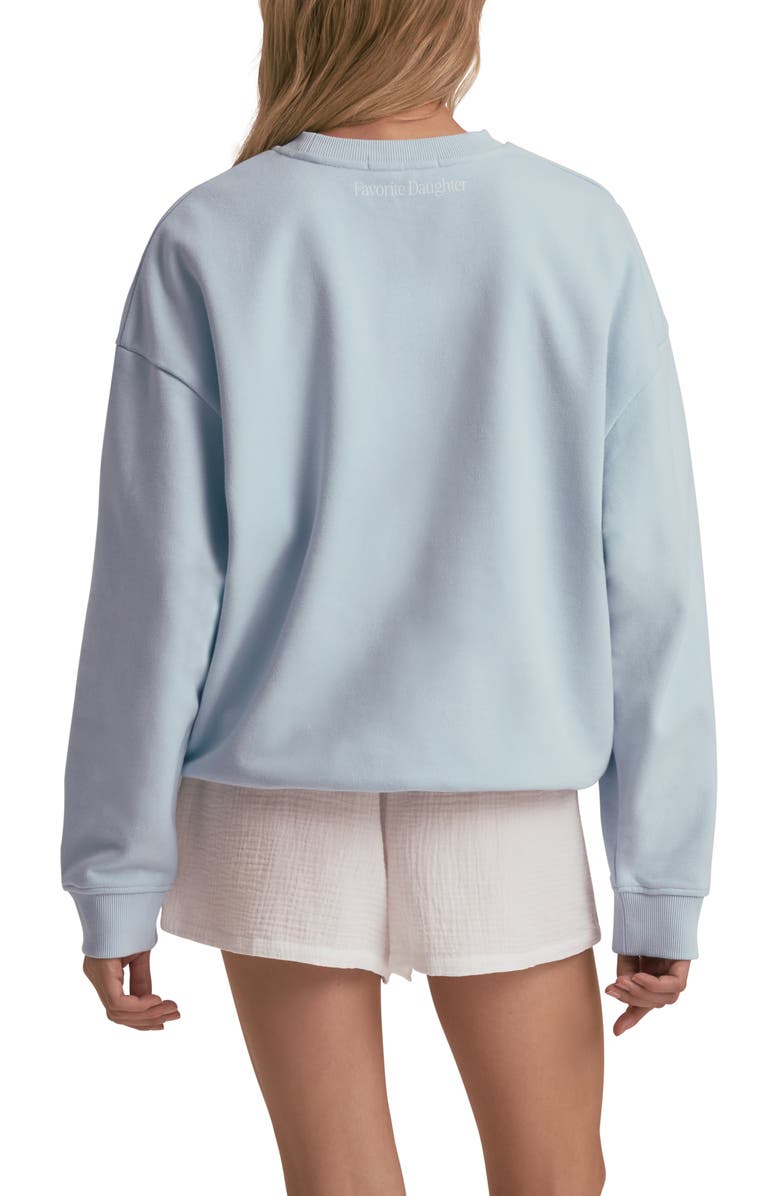 Favorite Daughter Favorite Maid of Honor Cotton Blend Sweatshirt, Alternate, color, Sky Blue