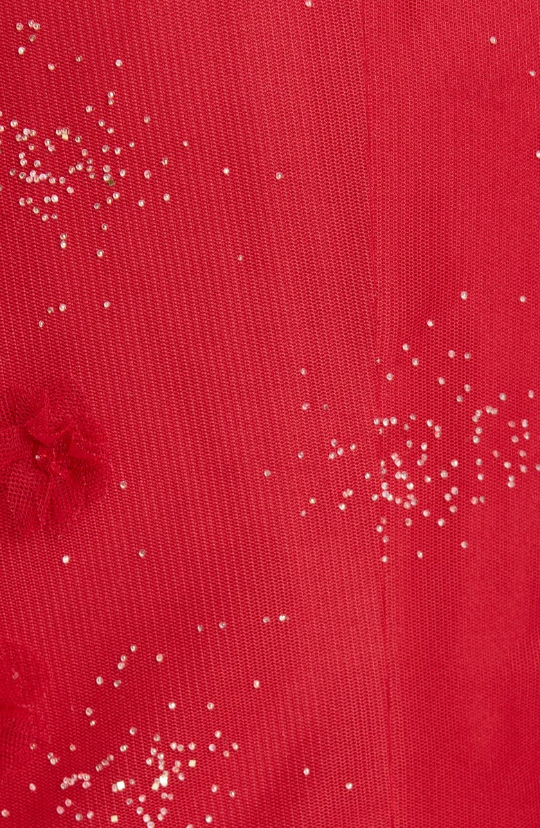 Marchesa Notte Floral Appliqué Trumpet Gown, Alternate, color, 