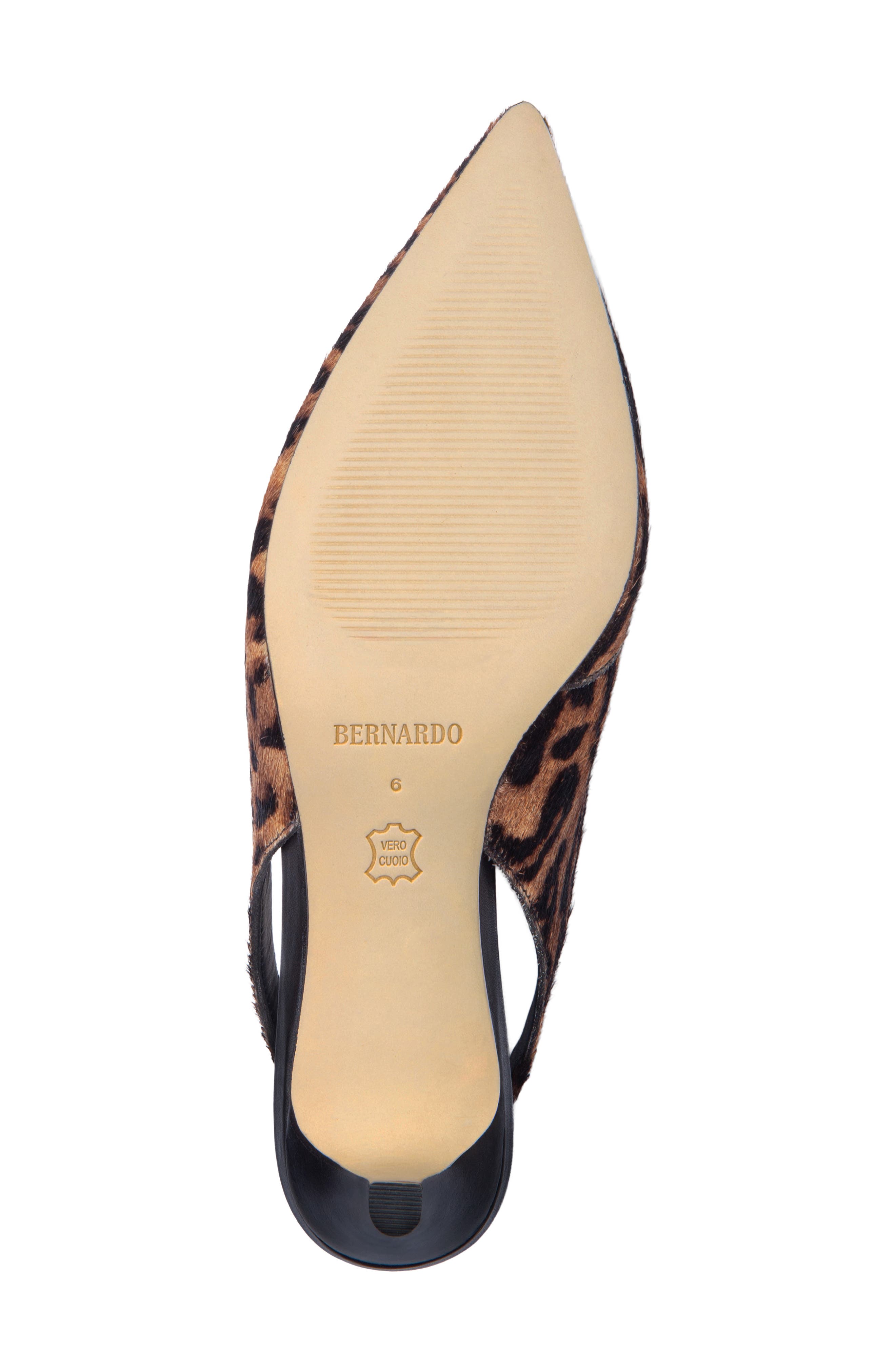 Misha Pointed Toe Slingback Pump, Alternate, color, GATO HAIRCALF