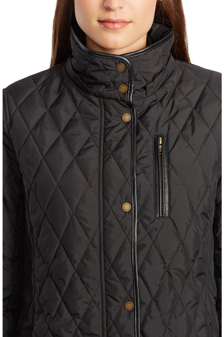 Quilted Jacket, Alternate, color, BLACK