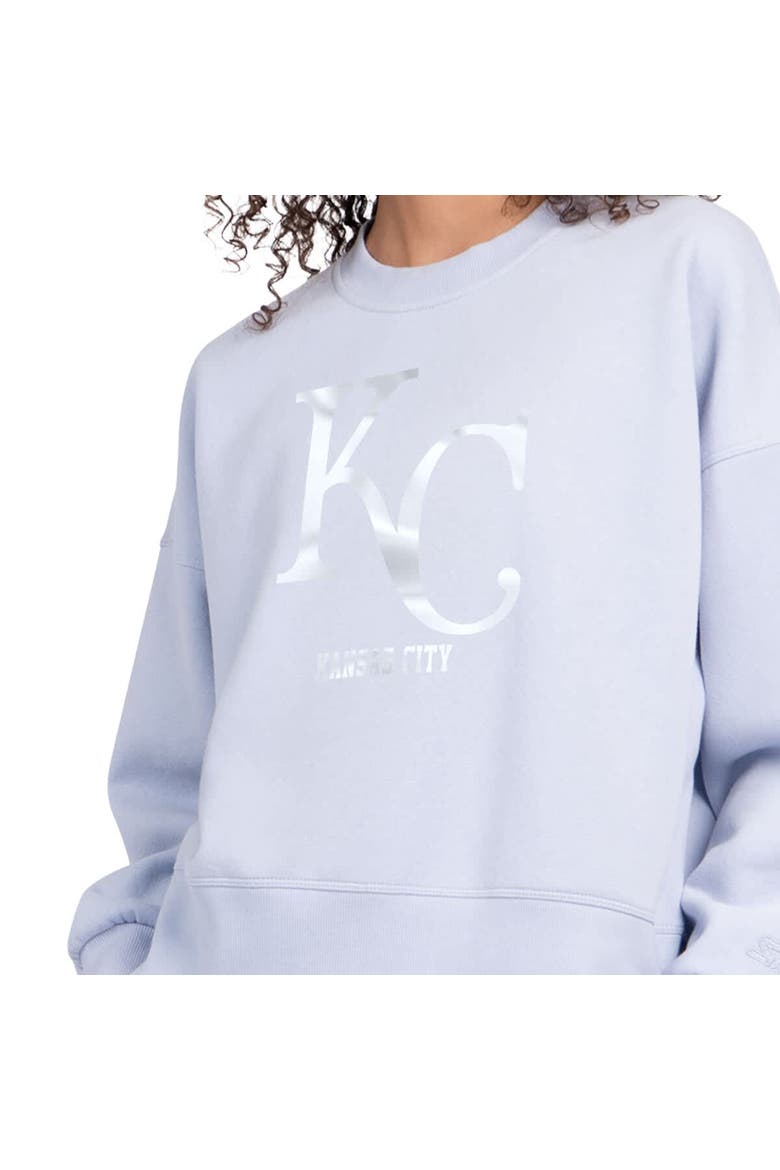 Women's Starter Light Blue Kansas City Royals Pastels Boxy Fleece Sweatshirt, Alternate, color, Light Blue