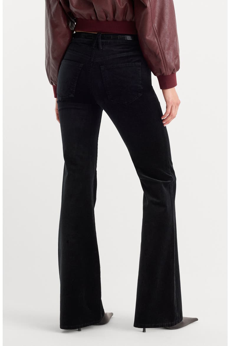 Good Legs Velvet Flare Leg Pants, Alternate, color, BLACK001