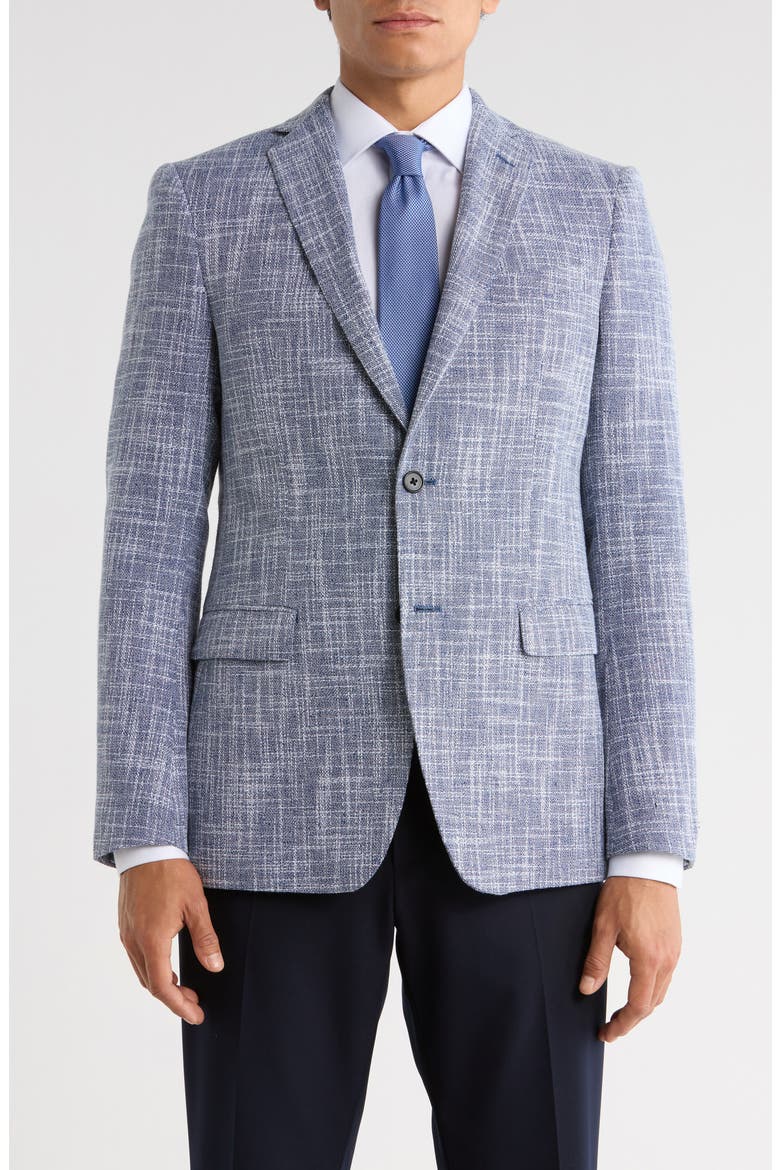 Screeweave Knit Sport Coat, Main, color, BLUE